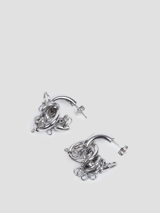 26FW 저스틴 클렌퀏 주얼리 JAY EARRINGS PALLADIUM - JUSTINE CLENQUET