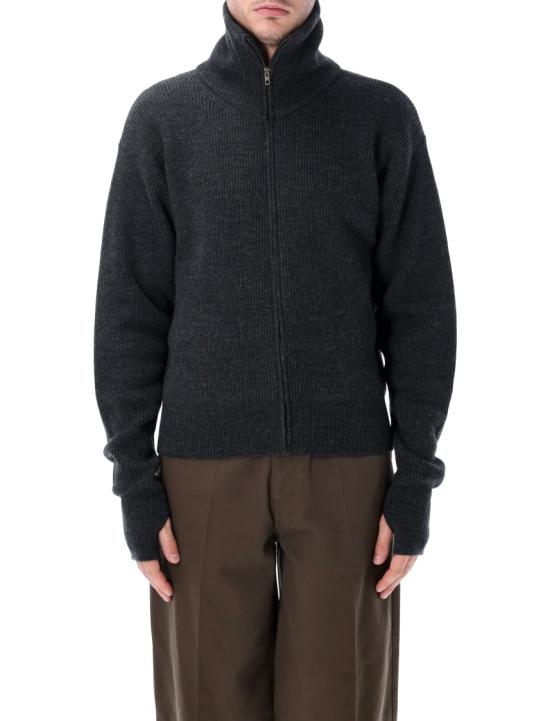 26FW 르메르 버진 울지퍼 가디건 버진 울지퍼 가디건 PO0051LK1068BK300 Black