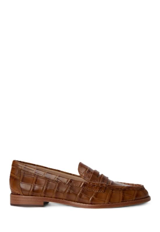 26FW 랄프 로렌 플랫 슈즈 802962176006 Brown