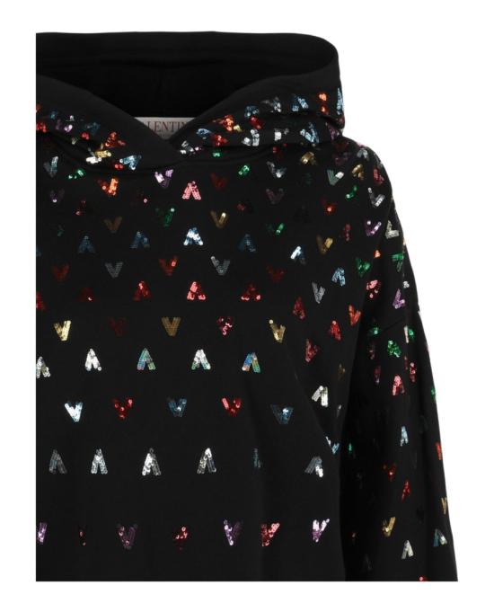  발렌티노 가라바니 탑 XB3MF1 5M6YT 0NO 00009 L Black - VALENTINO GARAVANI