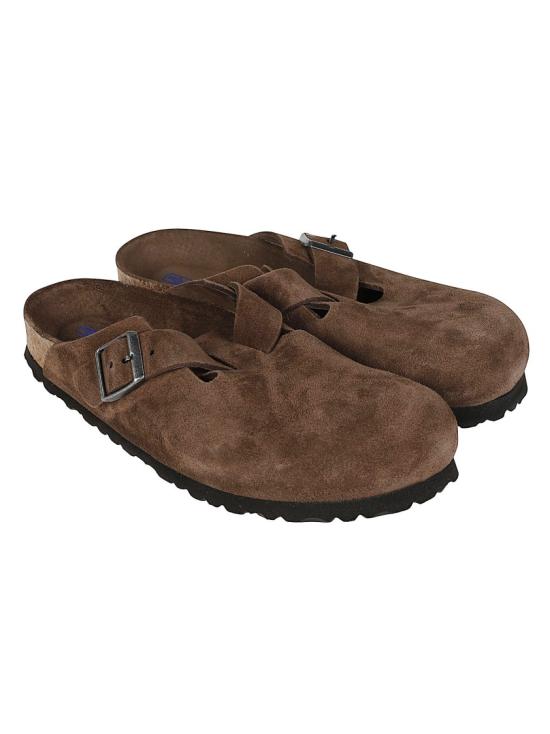 26FW 버켄스탁 보스턴 소프트 풋베드 스웨이드 1031637 Brown - BIRKENSTOCK