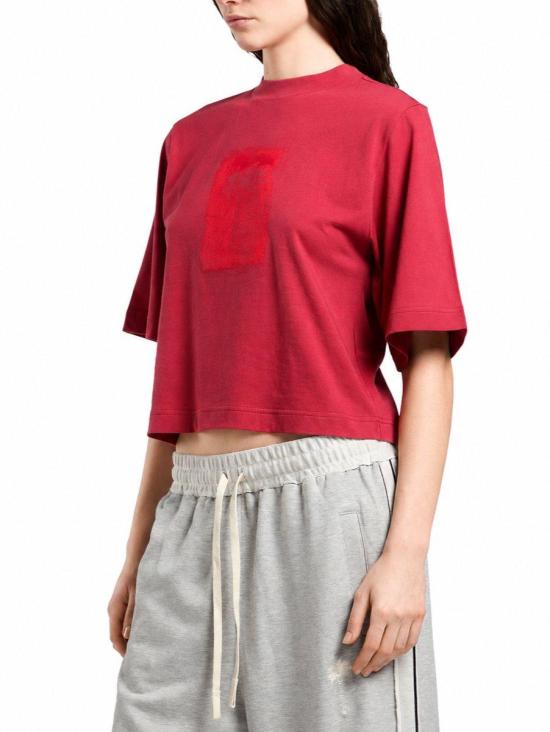 26FW 팜앤젤스 반팔 티셔츠 PAWAA03W26JR10 2725 BRICK RED - PALM ANGELS