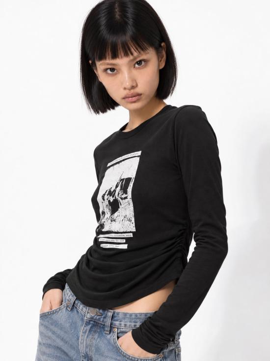 26FW 앤 드뮐미스터 반팔 티셔츠 B0014243FA206 099 BLACK - ANN DEMEULEMEESTER