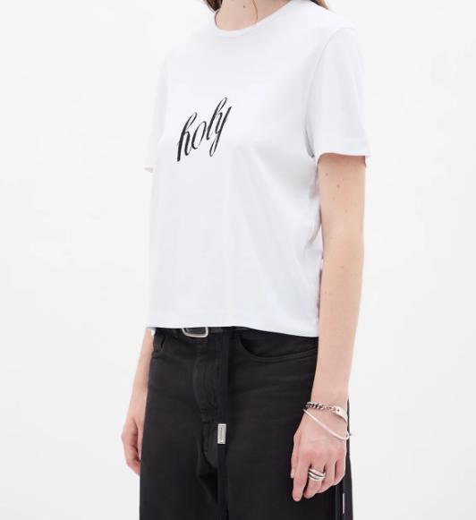 26FW 앤 드뮐미스터 반팔 티셔츠 B0012545FA045 WHITE - ANN DEMEULEMEESTER