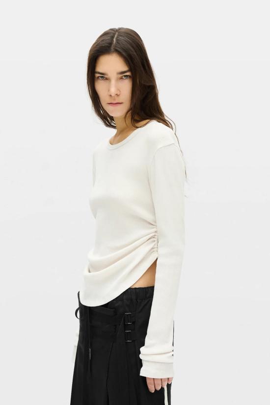 26FW 앤 드뮐미스터 반팔 티셔츠 B0014242FA659 003 IVORY - ANN DEMEULEMEESTER