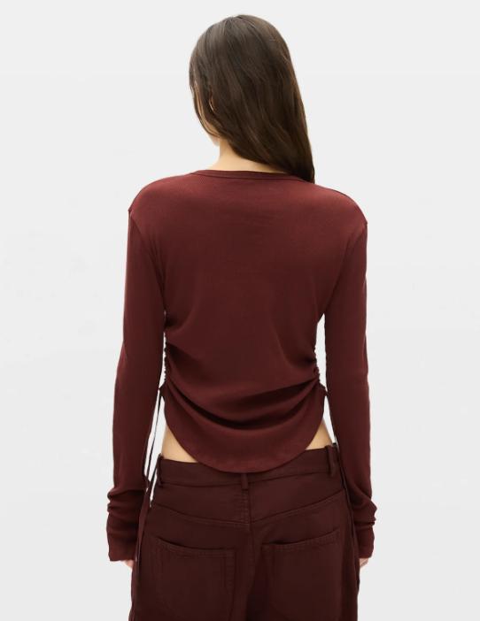 26FW 앤 드뮐미스터 반팔 티셔츠 B0014242FA659 389 MAHOGANY - ANN DEMEULEMEESTER