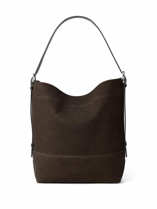 26FW 르메르 코튼 타이 다이 벨티드 토트백 BG0153LL0189 BR007 EBONY BROWN