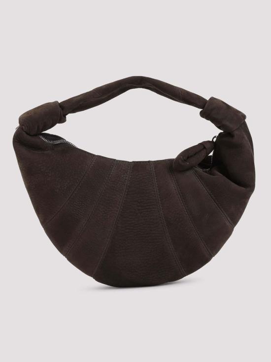 26FW 르메르 미니 포춘 크루아상 누벅 레더 백 BG0237LL0189 BR007 EBONY BROWN - LEMAIRE