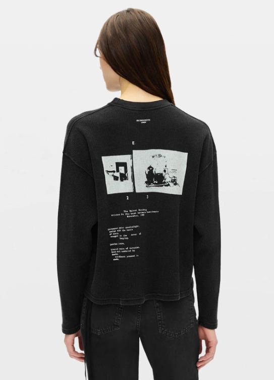 26FW 앤 드뮐미스터 반팔 티셔츠 B0014244FA757 098 FADED BLACK - ANN DEMEULEMEESTER