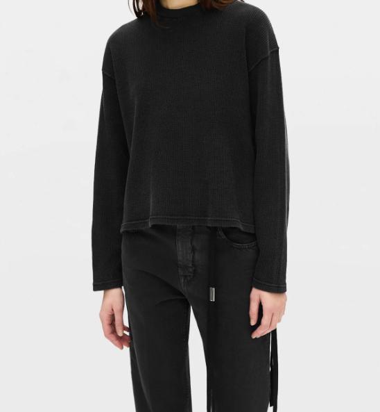 26FW 앤 드뮐미스터 반팔 티셔츠 B0014244FA757 098 FADED BLACK