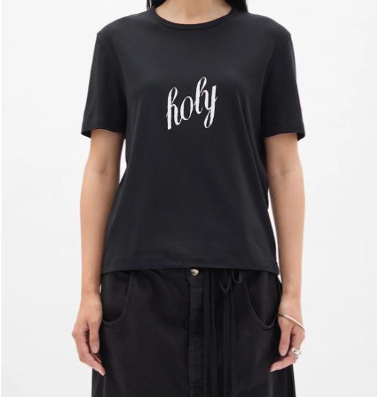 26FW 앤 드뮐미스터 반팔 티셔츠 B0012545FA045 099 BLACK