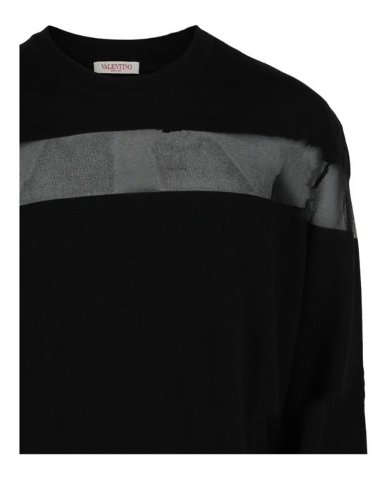  발렌티노 가라바니 니트웨어 3V0KC2 7H9QS 0NO 00009 L Black - VALENTINO GARAVANI