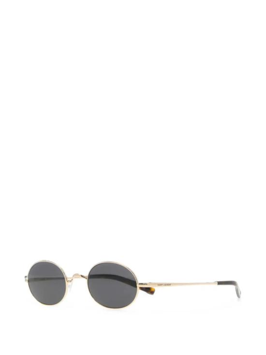 26FW 생로랑 T 라운드 메탈 선글라스 A003DPY9917 8033 GOLD BLACK - SAINT LAURENT