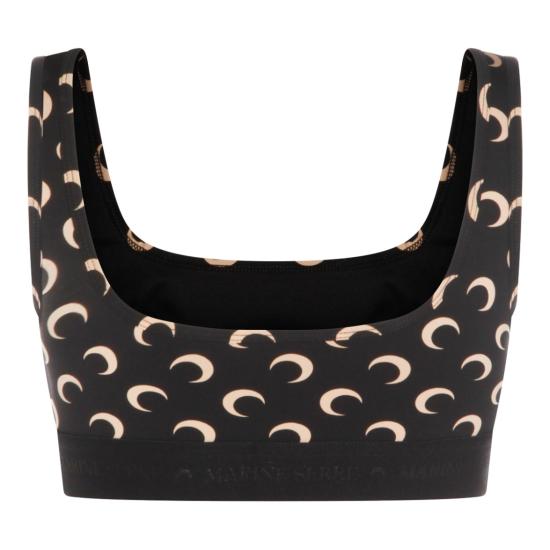 26FW 마린세르 올오버 문 프린트 브라탑 WUW055BCJER0001IT99 Black - MARINE SERRE