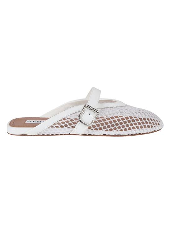 26FW 알라이아 뮬/슬리퍼 AA3A1035A028 010 White