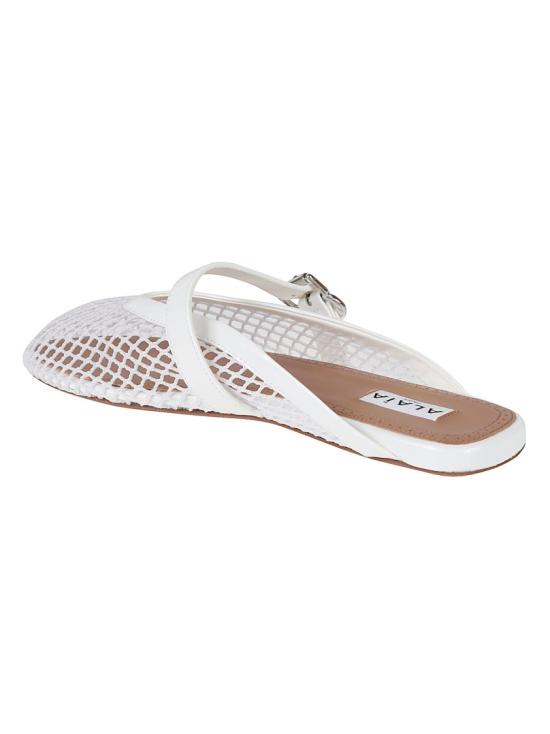 26FW 알라이아 뮬/슬리퍼 AA3A1035A028 010 White - ALAIA