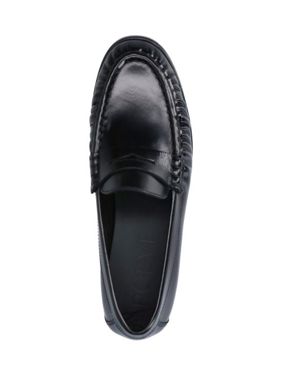26FW 포에베 플랫 슈즈 WDO27ABRASIVATO NERO PR817 Black - POEVE