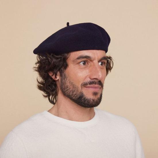  로레르 모자 Laulhère Authentique Beret Marine (네이비) - LAULHERE