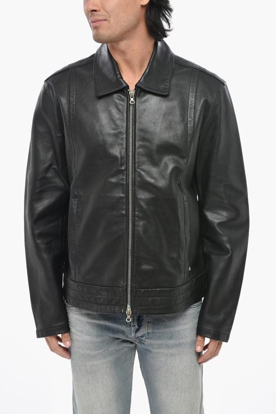  디젤 가죽 자켓 A10514 0WFAN 9XX Black
