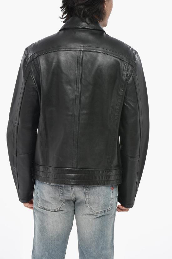  디젤 가죽 자켓 A10514 0WFAN 9XX Black - DIESEL