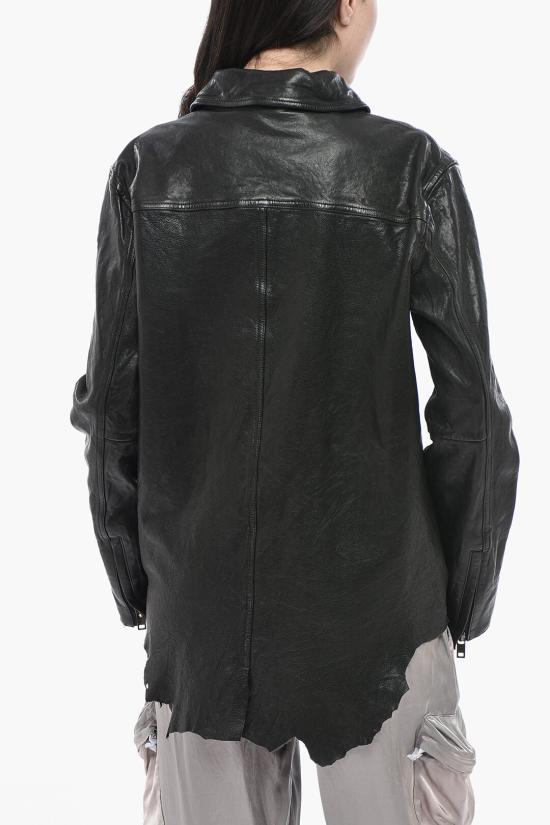  디젤 가죽 자켓 A11529 0WFAT 9XX Black - DIESEL