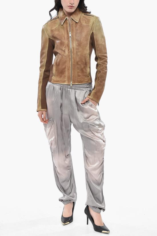  디젤 가죽 자켓 A08797 0WEAU 78C Brown - DIESEL