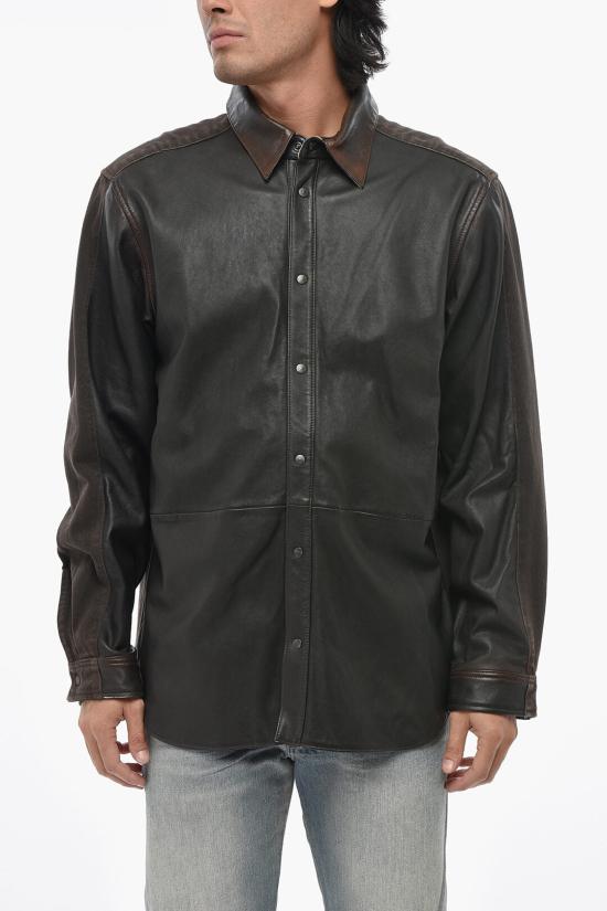  디젤 가죽 자켓 A17275 0AJFA 7EZ Black