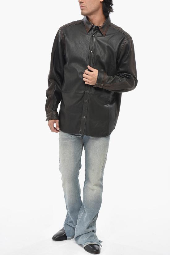  디젤 가죽 자켓 A17275 0AJFA 7EZ Black - DIESEL