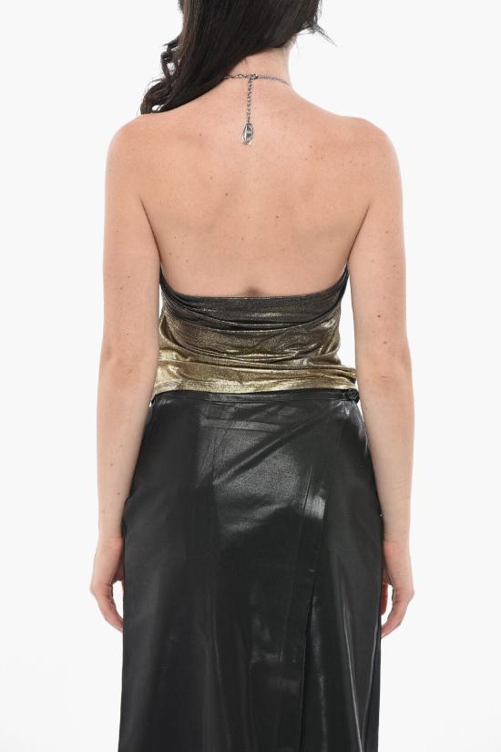  디젤 체인 홀터넥 탑 A18564 0NKCU 9AW Gold - DIESEL