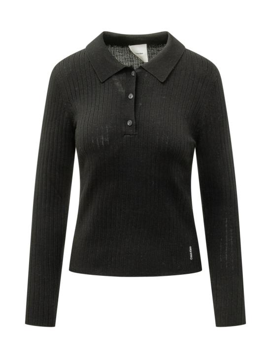 26FW 캘빈클라인 폴로 티셔츠 LV044H350G UB1 BLACK