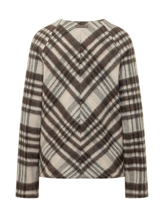 26FW 캘빈클라인 가디건 LV044H520G 4XA MARSHMALLOW PLAID - CALVIN KLEIN