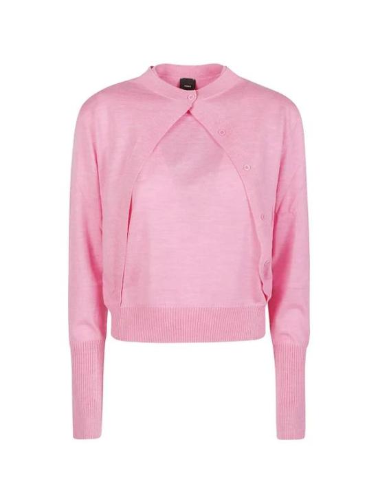 26FW 핑코 가디건 107259A3FY O00 ROSA GAROFANO