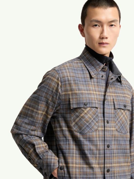 26FW 몽클레어 긴팔 셔츠 L20972F00002 599TM F72 BLUE - MONCLER