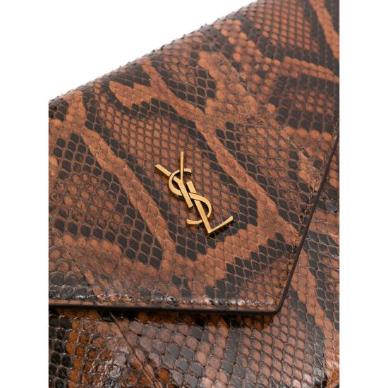 26FW 생로랑 클러치/파우치 870965 LUT0W 2072 BROWN BLACK - SAINT LAURENT