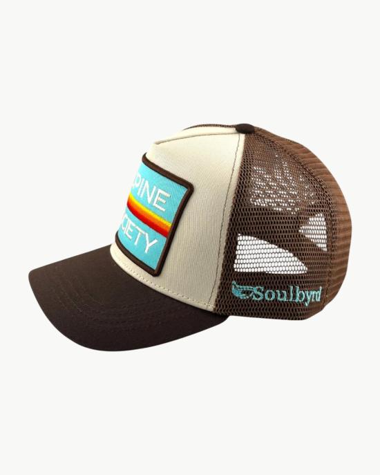  Soulbyrd 모자 소울버드 알파인 소사이어티 트럭커 햇 브라운 - OTHER BRANDS