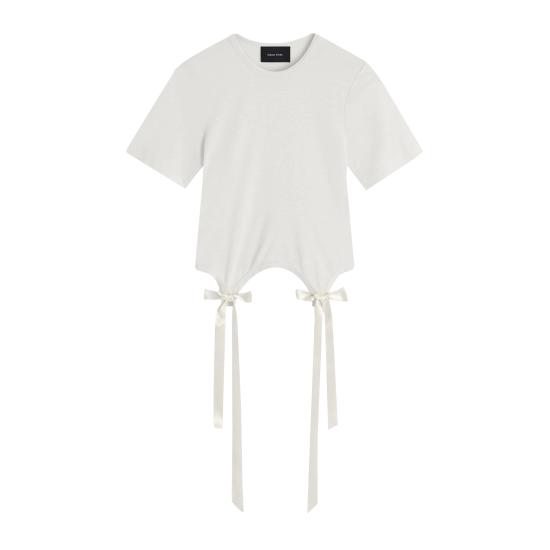 26FW 시몬로샤 반팔 티셔츠 52230571 IVORY BEIGE