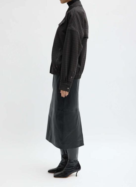  티비 봄버 자켓 F226CK8287 GRAY - TIBI