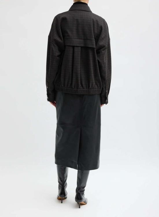  티비 봄버 자켓 F226CK8287 GRAY - TIBI