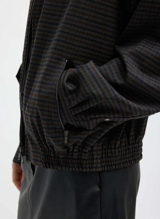  티비 봄버 자켓 F226CK8287 GRAY - TIBI