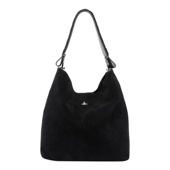 26FW 비비안웨스트우드 아카이브 오르브 레더 토트백 4601000IW L00AWN401 BLACK
