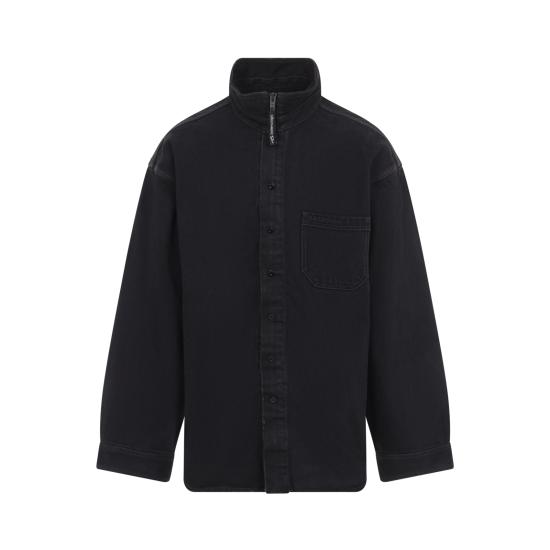 26FW 발렌시아가 긴팔 셔츠 850059 TBP47 8975 VINT BLACK