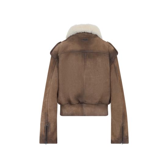 26FW 아크네 스튜디오 가죽 자켓 A70233 640 CAMEL BROWN - ACNE STUDIOS