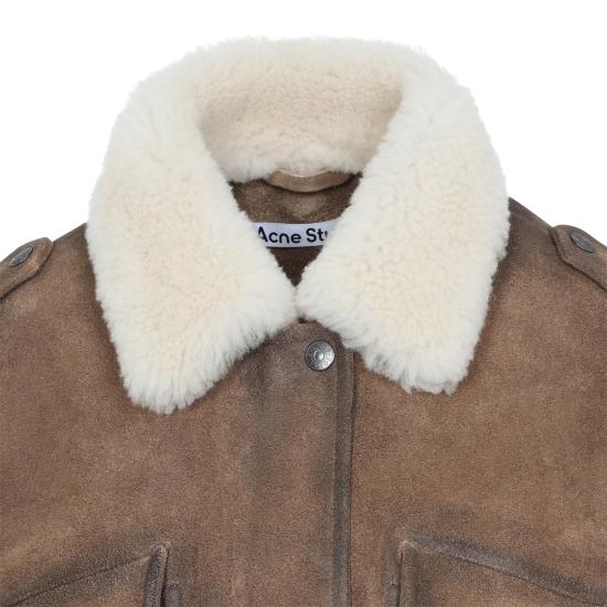 26FW 아크네 스튜디오 가죽 자켓 A70233 640 CAMEL BROWN - ACNE STUDIOS