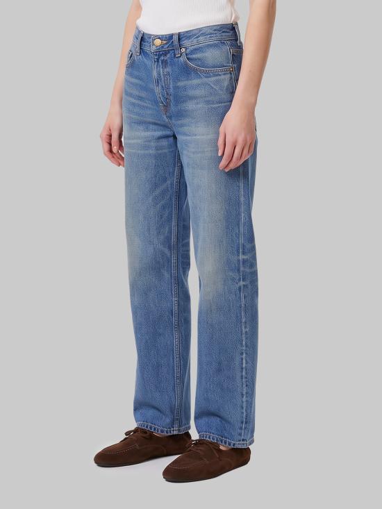 26FW 셀린느 스트레이트 팬츠 유니온 워시 RP055930F BLUE - CELINE