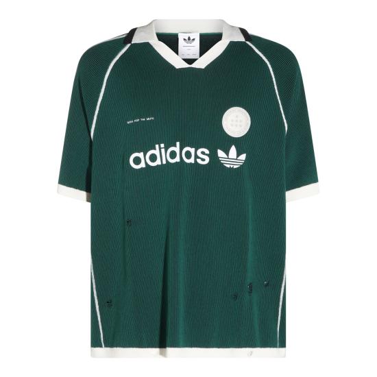 26FW 아디다스 X 송 포 더 뮤트 폴로 티셔츠 LF5253 GREEN BLACK COLLEGIATE GREEN BLACK