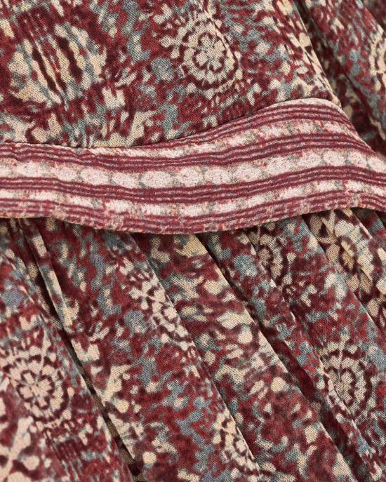 26FW 바쉬 미디 원피스 1H26DUNE 0235 BURGUNDY - BA&SH
