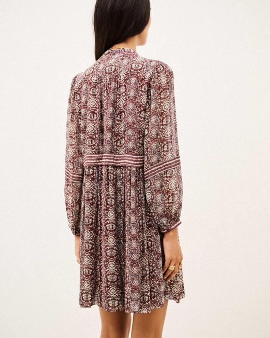 26FW 바쉬 미디 원피스 1H26DUNE 0235 BURGUNDY - BA&SH