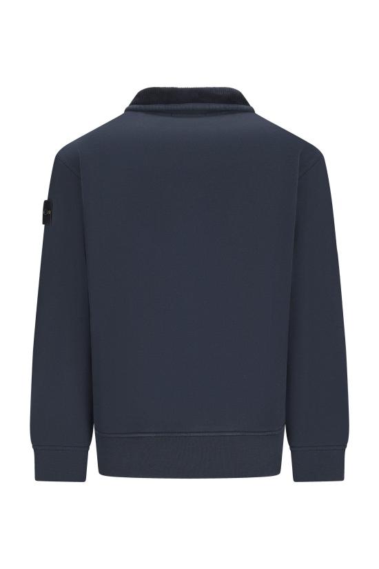 26FW 스톤 아일랜드 오가닉 코튼 플리스 레귤러핏 하프 집업 스웨트셔츠 6100021S0A20 - STONE ISLAND