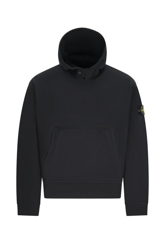 26FW 스톤 아일랜드 브러쉬드 오가닉 코튼 플리스 오버사이즈 핏 집업 후드 파우치 포켓 스웨트셔츠 6100023S0A20