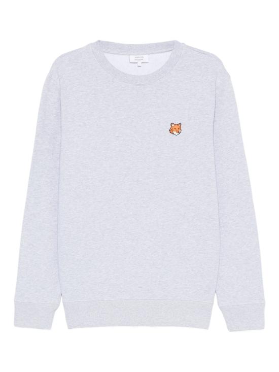 26FW 메종키츠네 폭스 헤드 레귤러 폴로 티셔츠 PM00303KM0340 H120 LIGHT GREY MELANGE